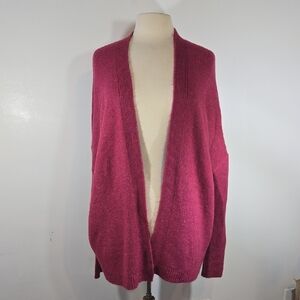 Old Navy Cocoon Pink Speckled Open Front Cardigan Sweater Large